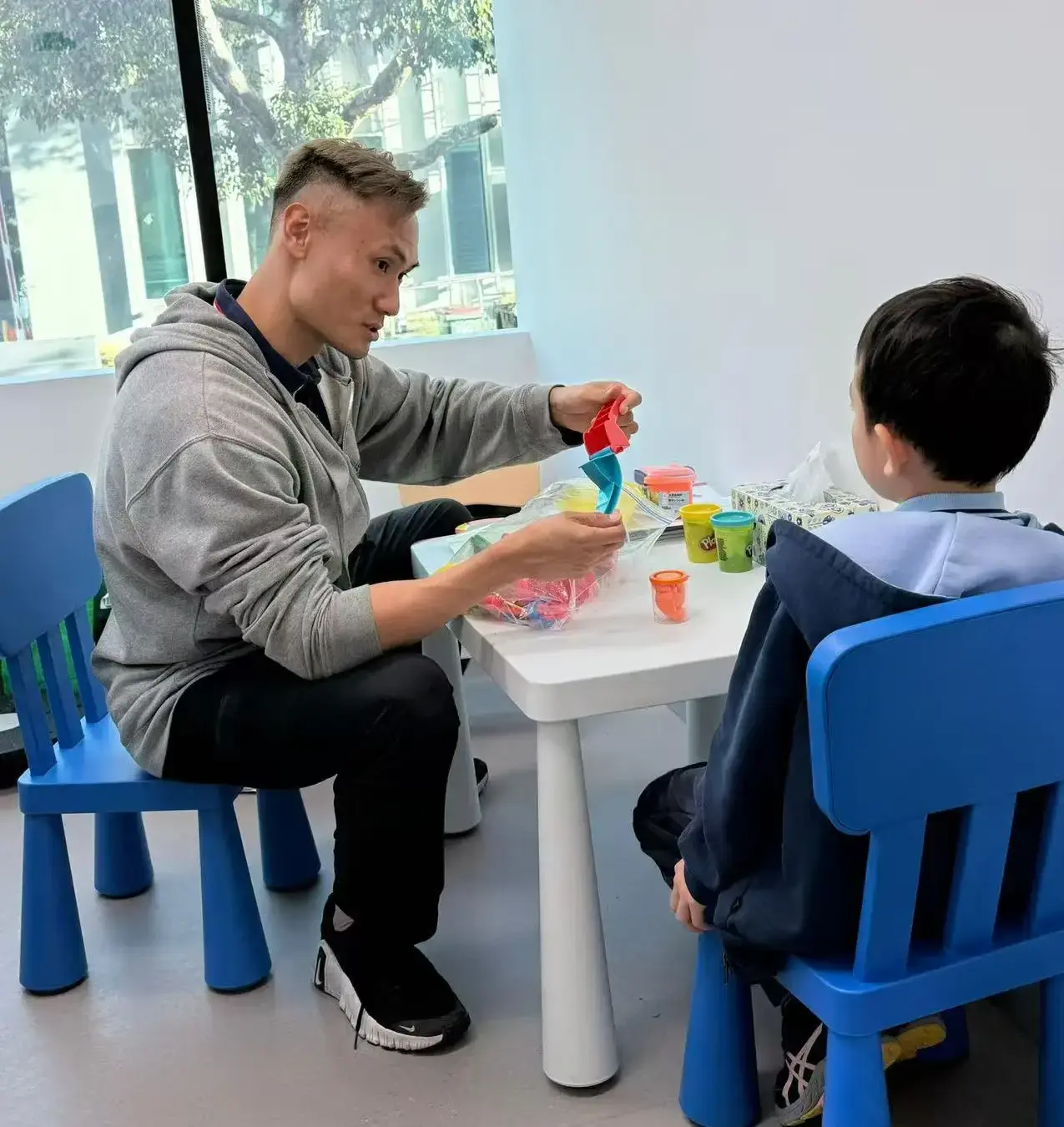 A Diversey Care therapy room set up for a paediatric session
